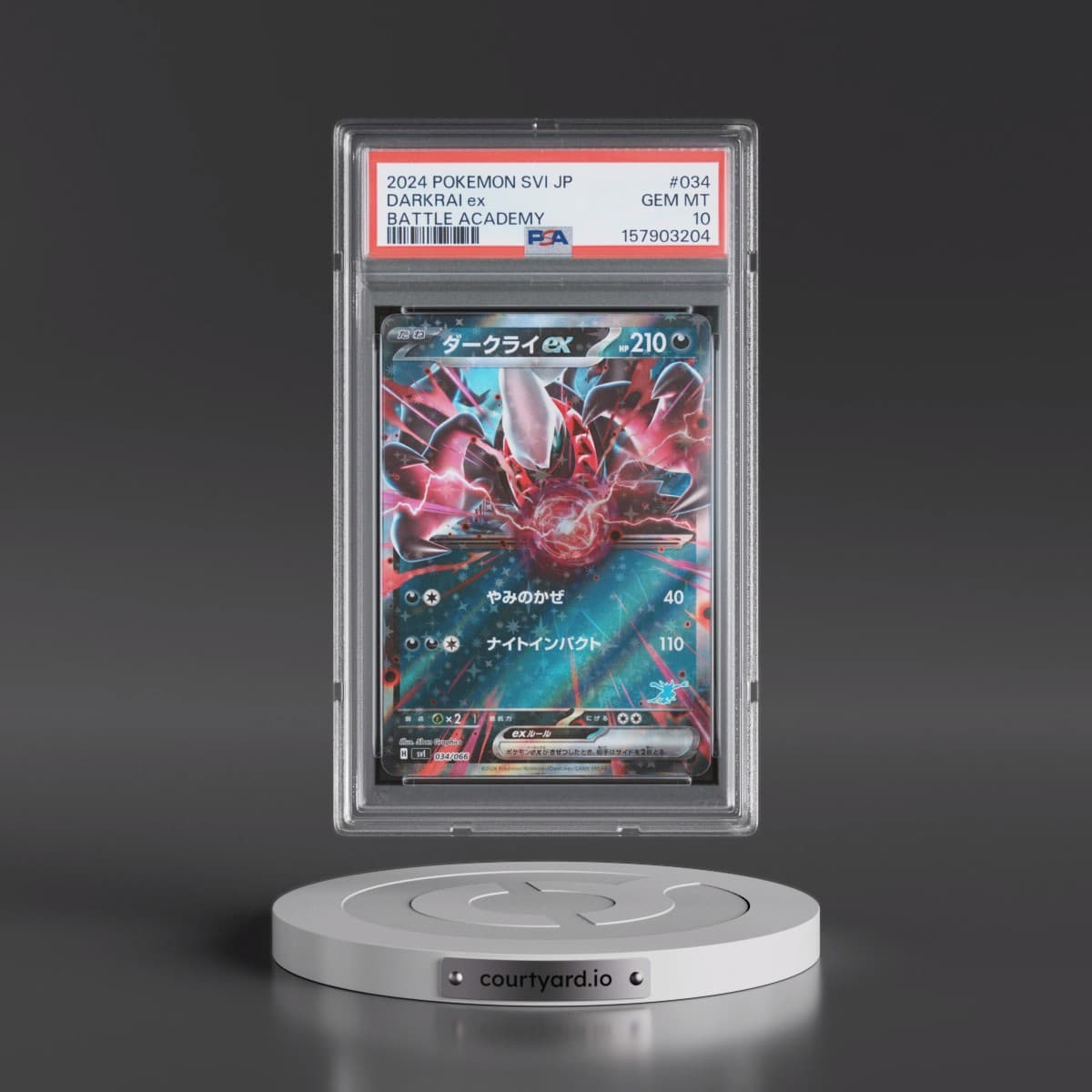 2024 Pokémon Svi-Battle Academy #034 Darkrai EX - Holo (PSA 10 GEM MINT)