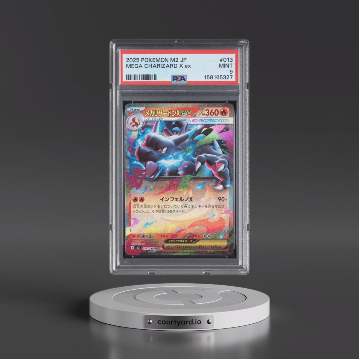 2025 Pokémon M2-Inferno X #013 Mega Charizard X EX - Holo (PSA 9 MINT)