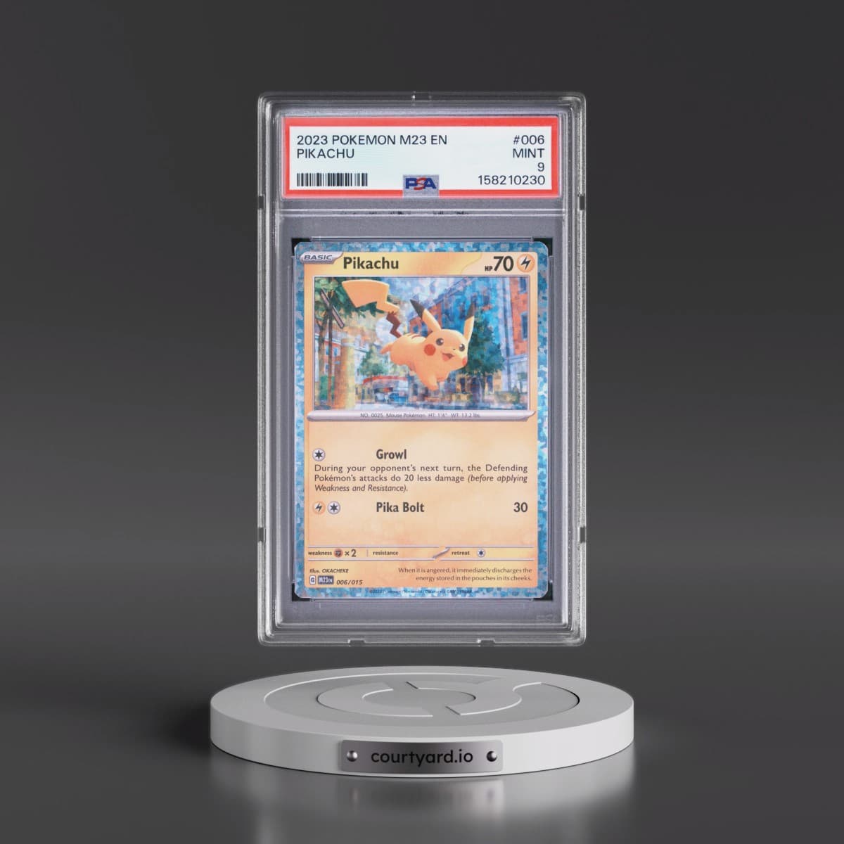 2023 Pokémon M23 EN-Mcdonald's Collection #006 Pikachu (PSA 9 MINT)