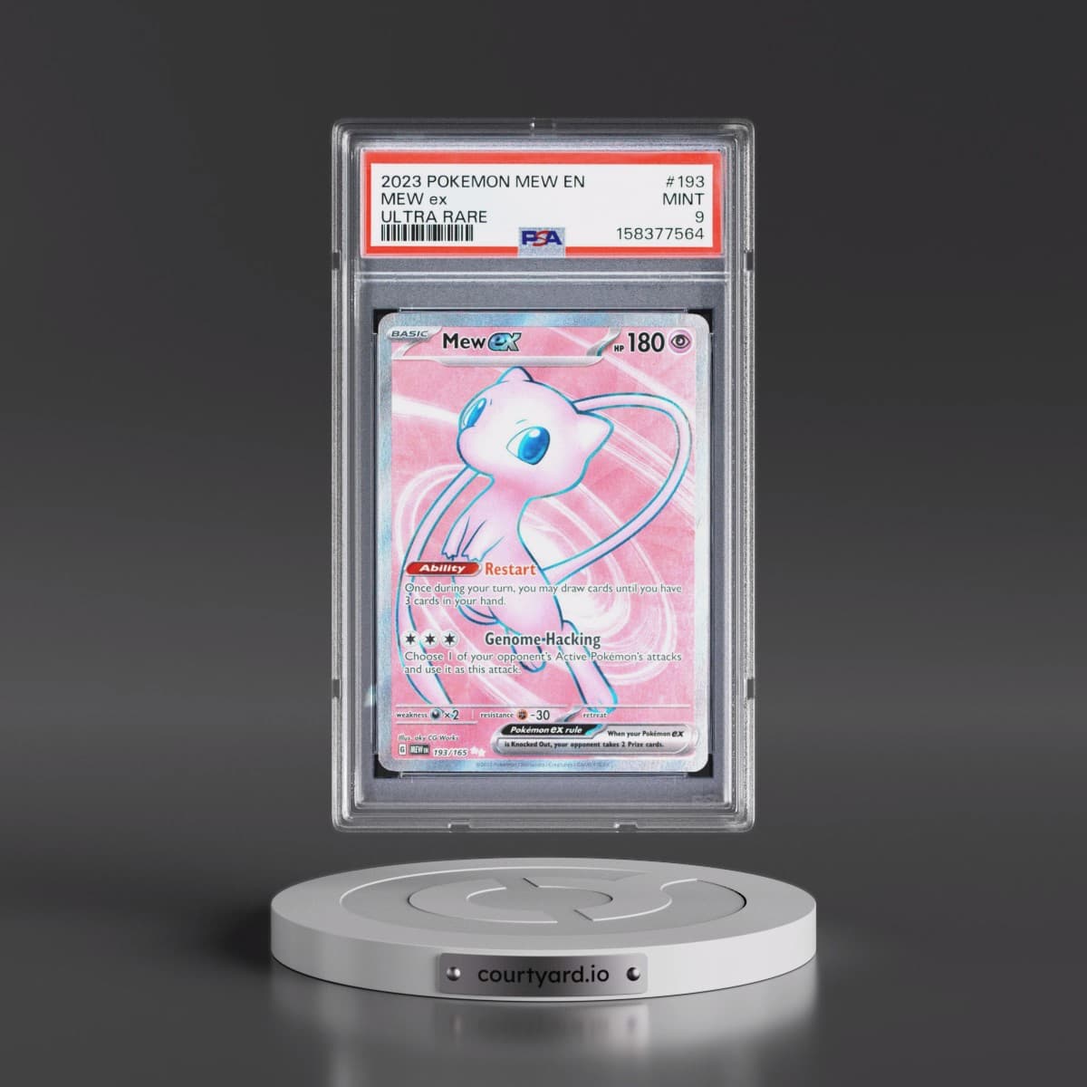 2023 Pokémon Mew EN-151 #193 Mew EX - Holo Ultra Rare (PSA 9 MINT)
