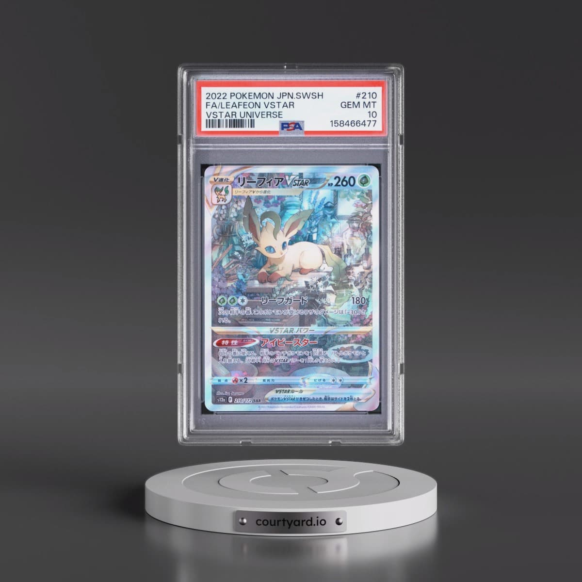 2022 Pokémon Sword & Shield Vstar Universe #210 Leafeon Vstar - Full Art (PSA 10 GEM MINT)