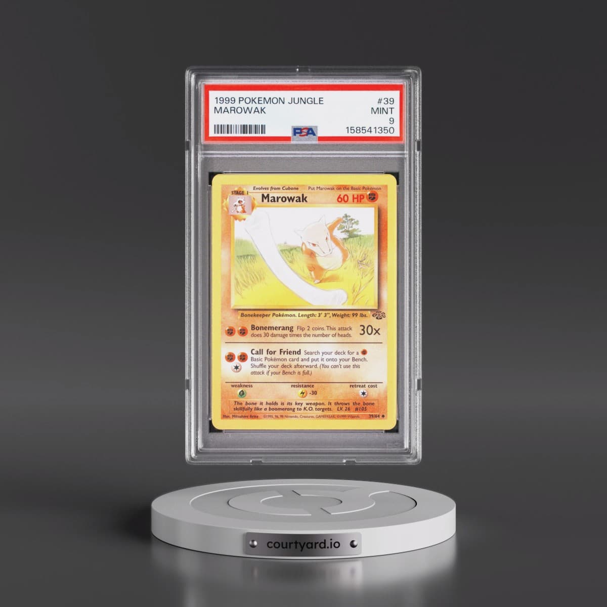 1999 Pokémon Jungle #39 Marowak (PSA 9 MINT)