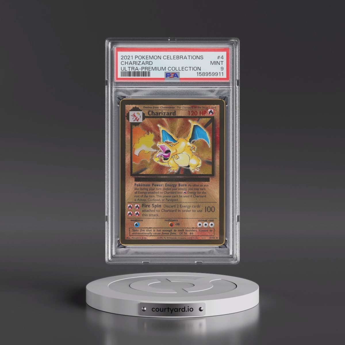 2021 Pokémon Celebrations Ultra-Premium Collection #4 Charizard (PSA 9 MINT)