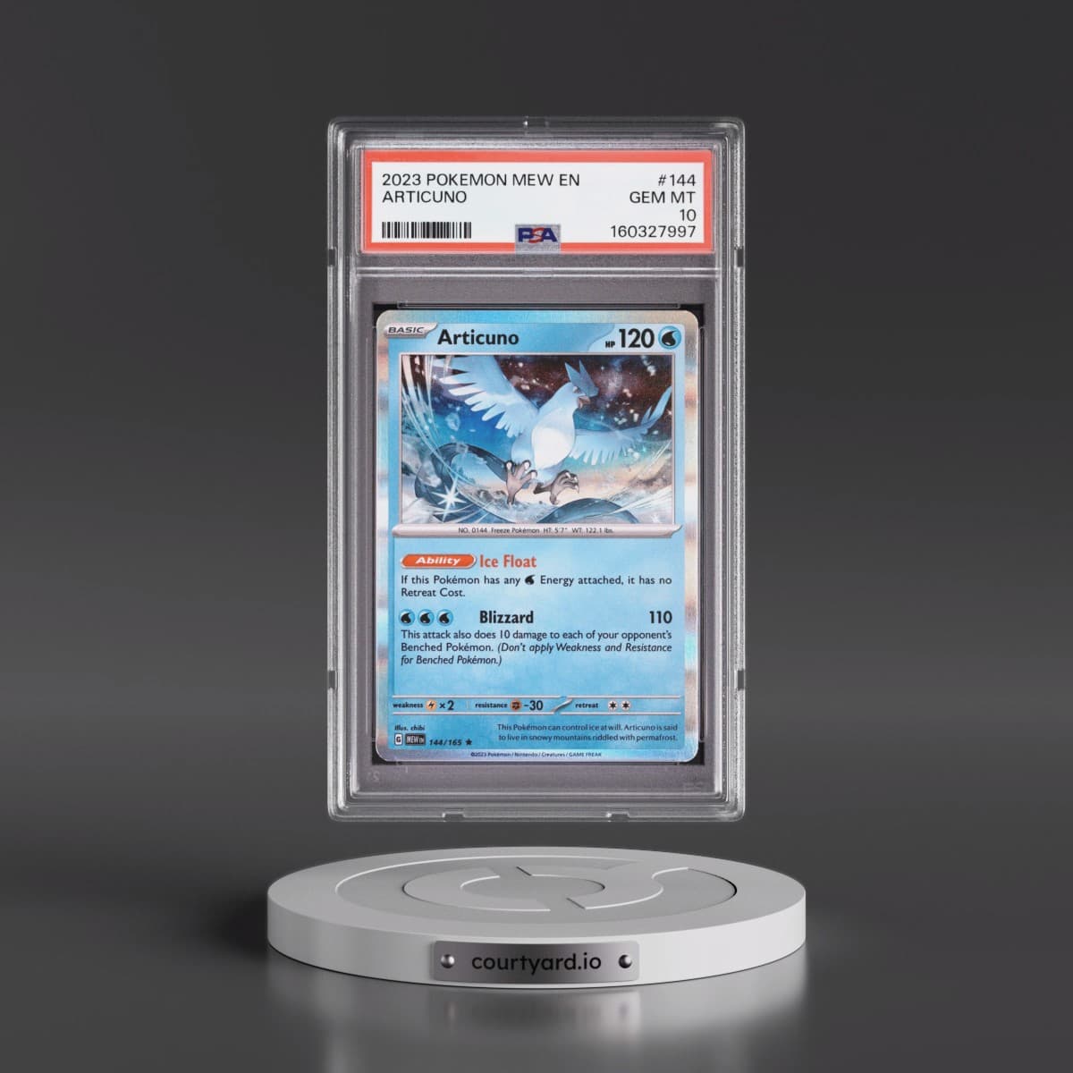 2023 Pokémon Mew EN-151 #144 Articuno (PSA 10 GEM MINT)