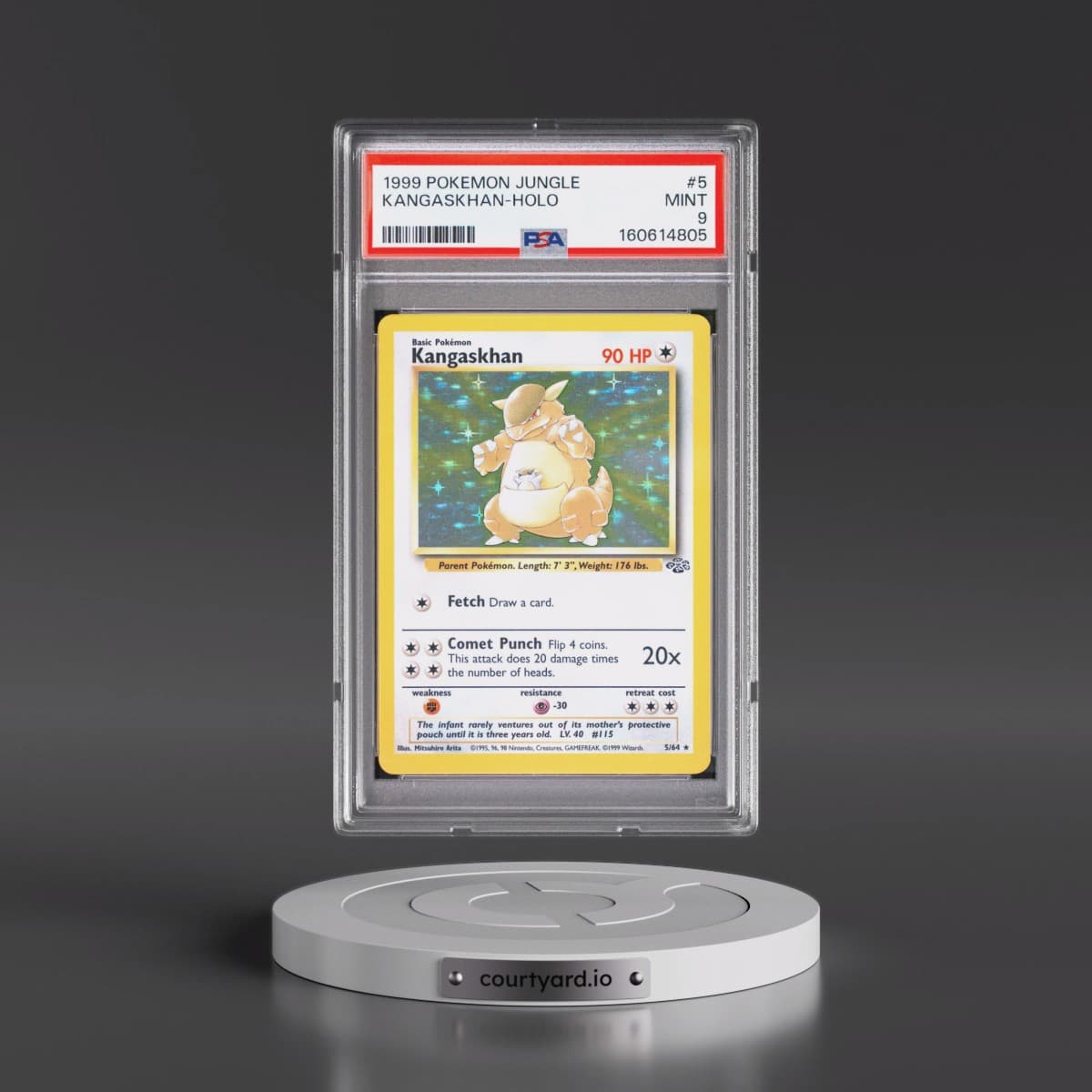 1999 Pokémon Jungle #5 Kangaskhan - Holo (PSA 9 MINT)