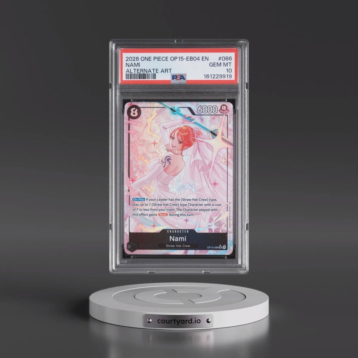 2026 One Piece OP15-EB04-Adventure on Kami's Island #086 Nami - Alternate Art (PSA 10 GEM MINT)