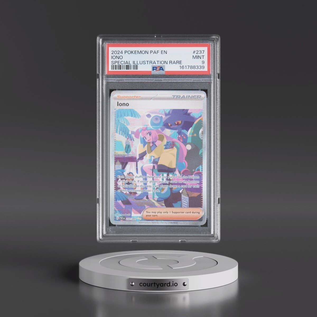 2024 Pokémon Paf EN-Paldean Fates #237 Iono - Special Illustration Rare (PSA 9 MINT)