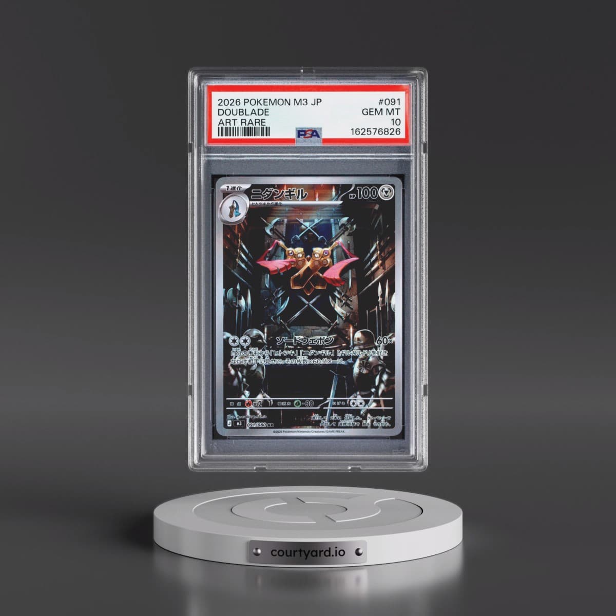 2026 Pokémon M3-Nullifying Zero #091 Doublade - Art Rare (PSA 10 GEM MINT)