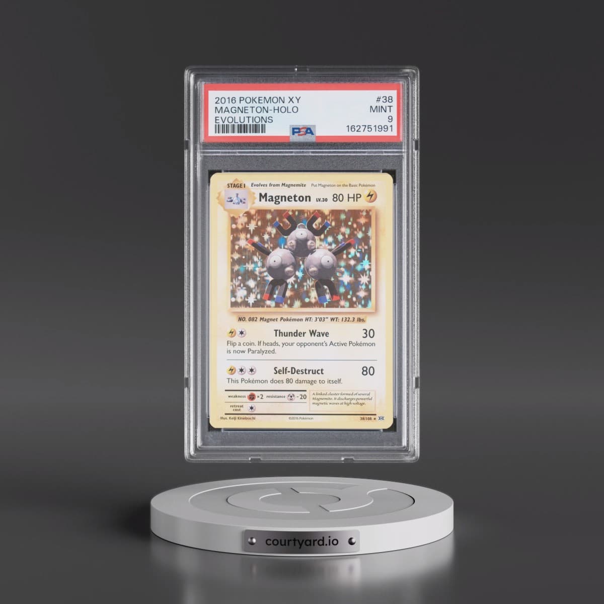 2016 Pokémon XY Evolutions #38 Magneton - Holo (PSA 9 MINT)