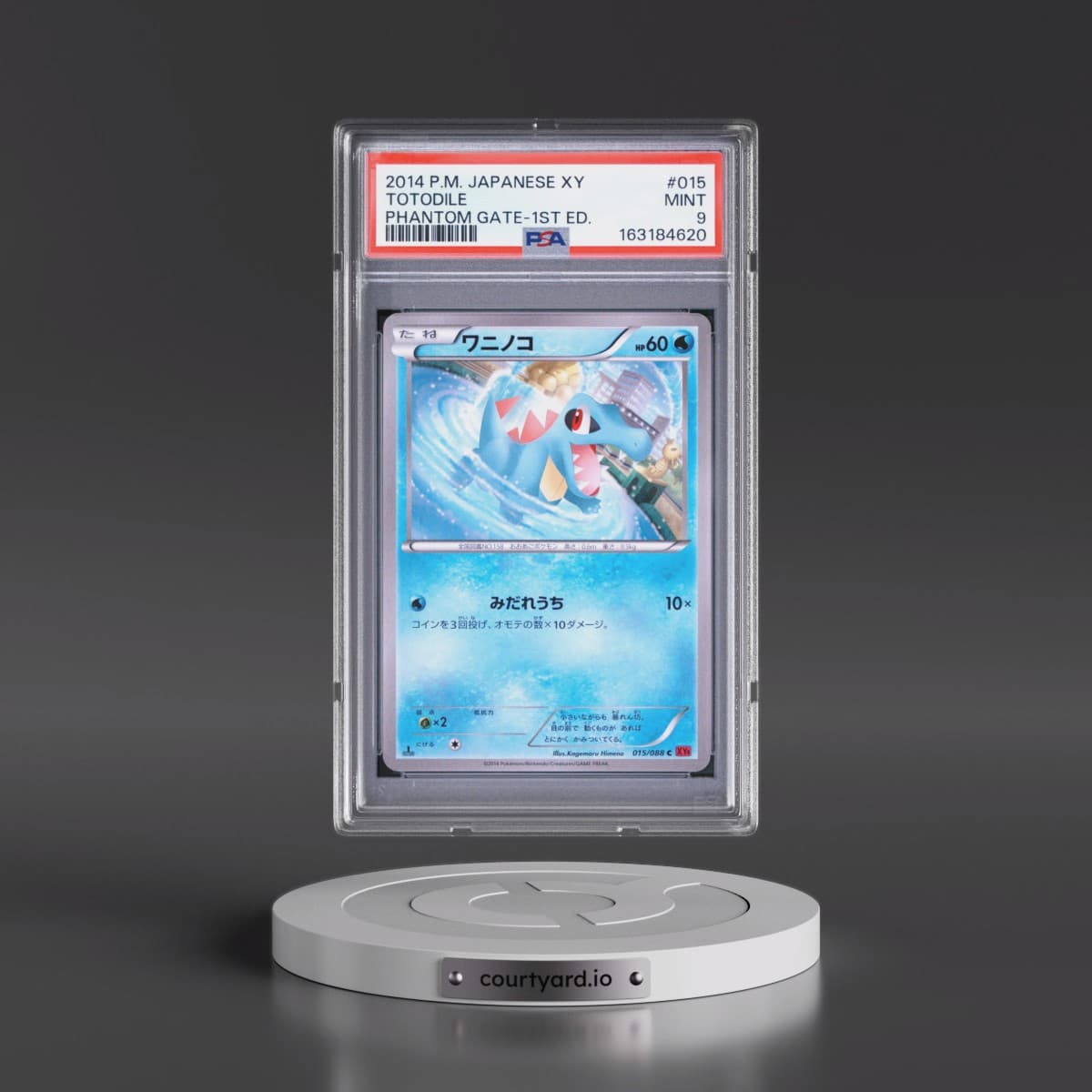 2014 Pokémon XY Phantom Gate #015 Totodile - 1st Edition (PSA 9 MINT)