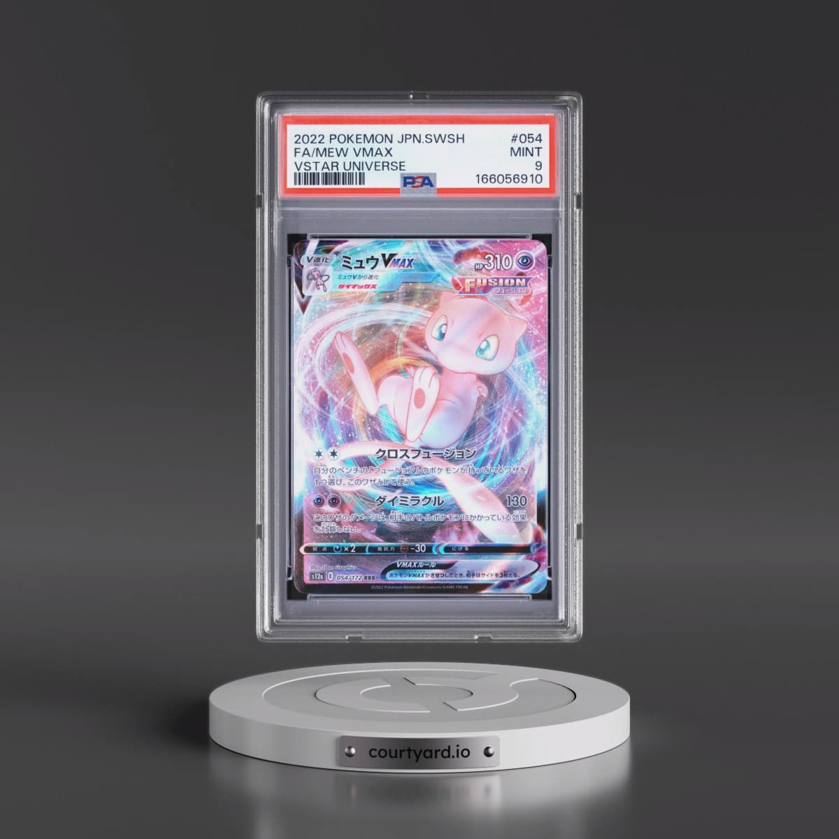 2022 Pokémon Sword & Shield Vstar Universe #054 Mew Vmax - Full Art (PSA 9 MINT)
