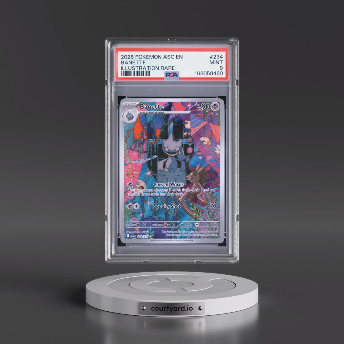 2026 Pokémon Asc EN-Ascended Heroes #234 Banette - Illustration Rare (PSA 9 MINT)