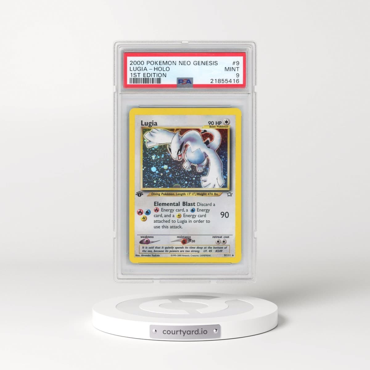 2000 Pokémon Neo Genesis #9 Lugia - 1st Edition Holo (PSA 9 MINT)