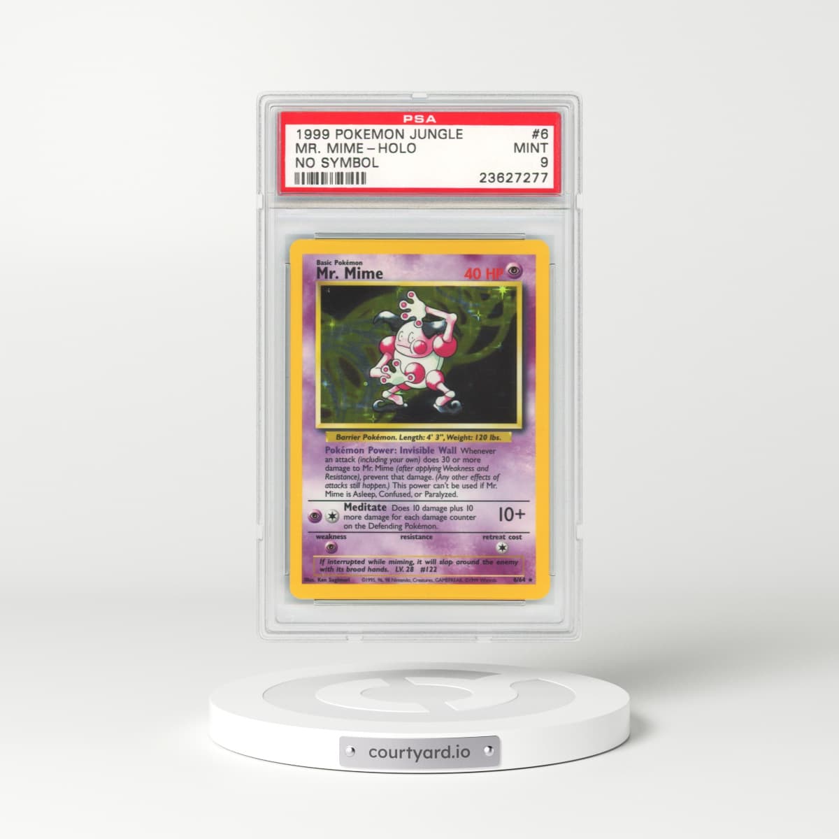 1999 Jungle #6 Mr. Mime (PSA 9 MINT)