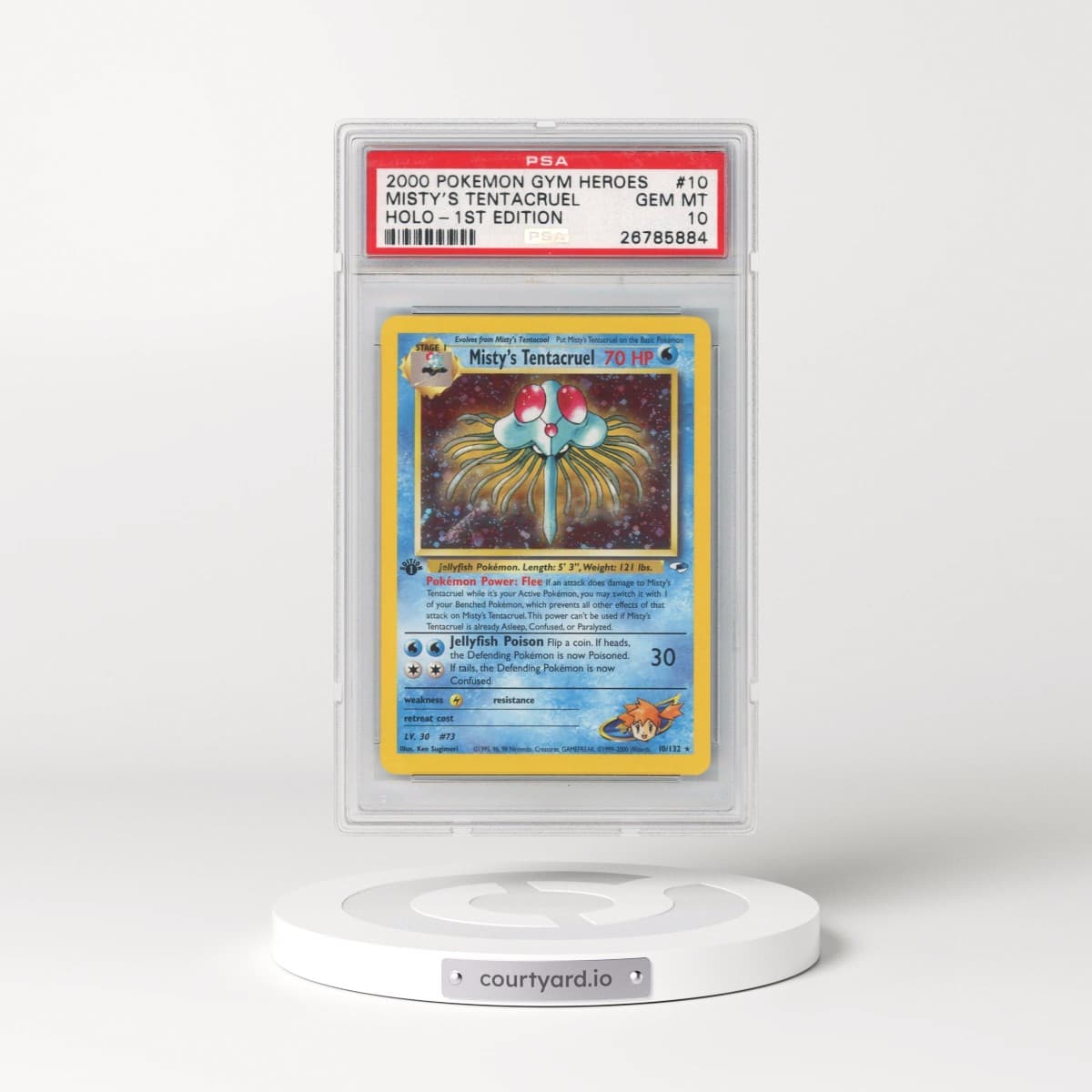 2000 Pokémon Gym Heroes #10 Misty's Tentacruel - 1st Edition Holo (PSA 10 GEM MINT)