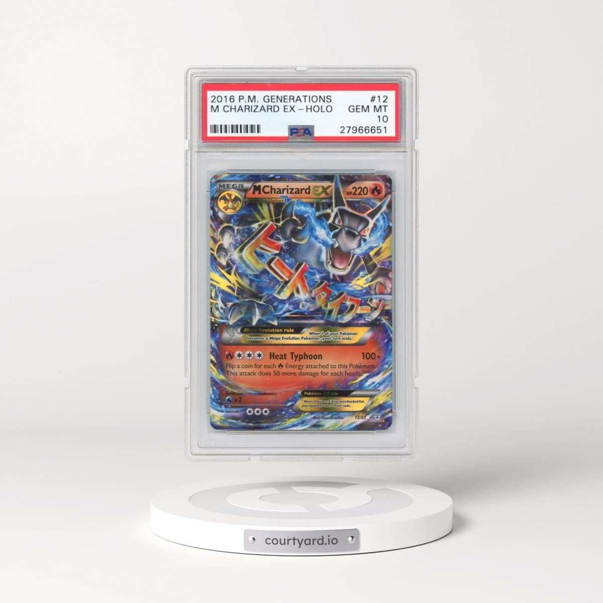 2016 Pokémon XY Generations #12 M Charizard EX - Holo (PSA 10 GEM MINT)