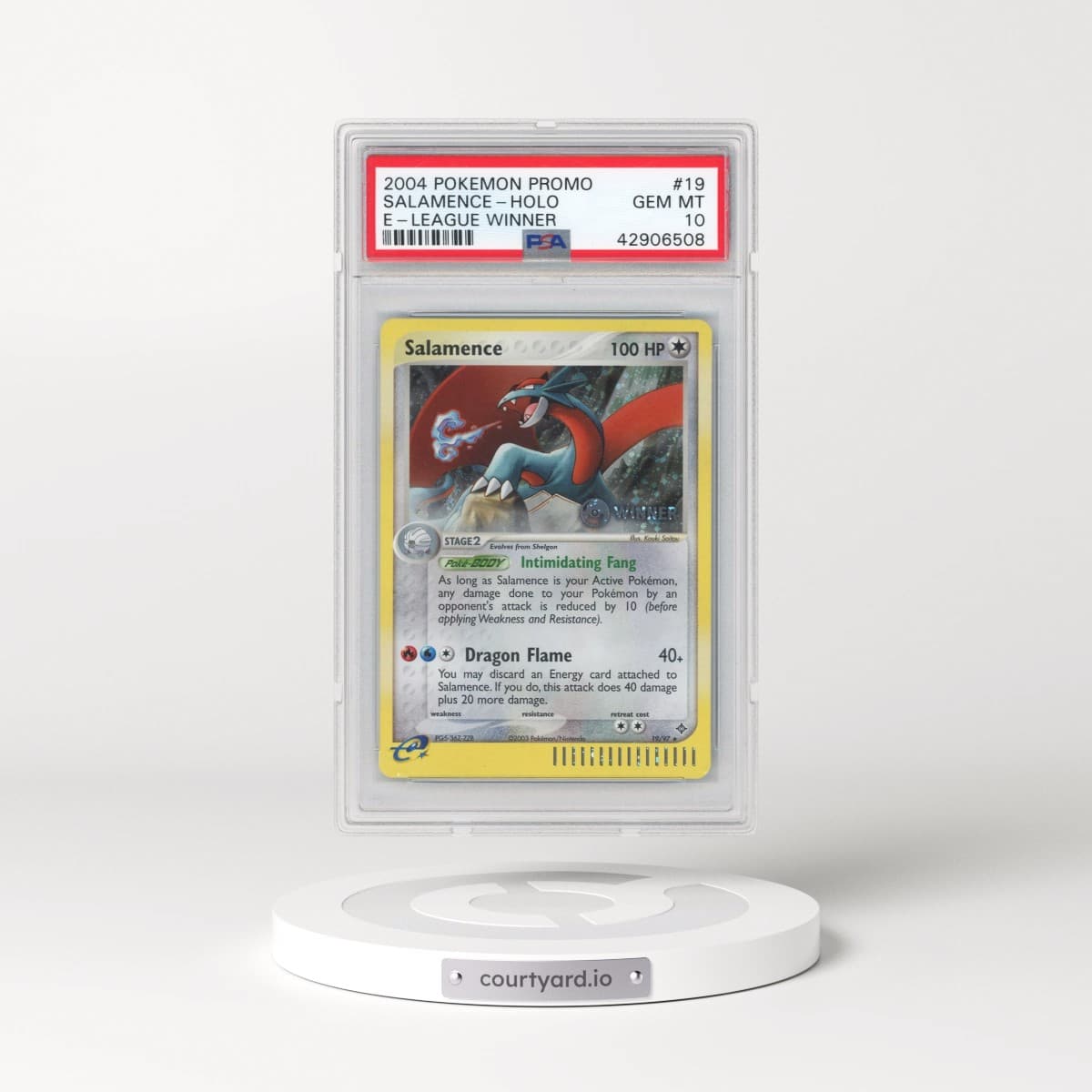 2004 Pokémon Promo #19 Salamence - Holo E-League Winner (PSA 10 GEM MINT)