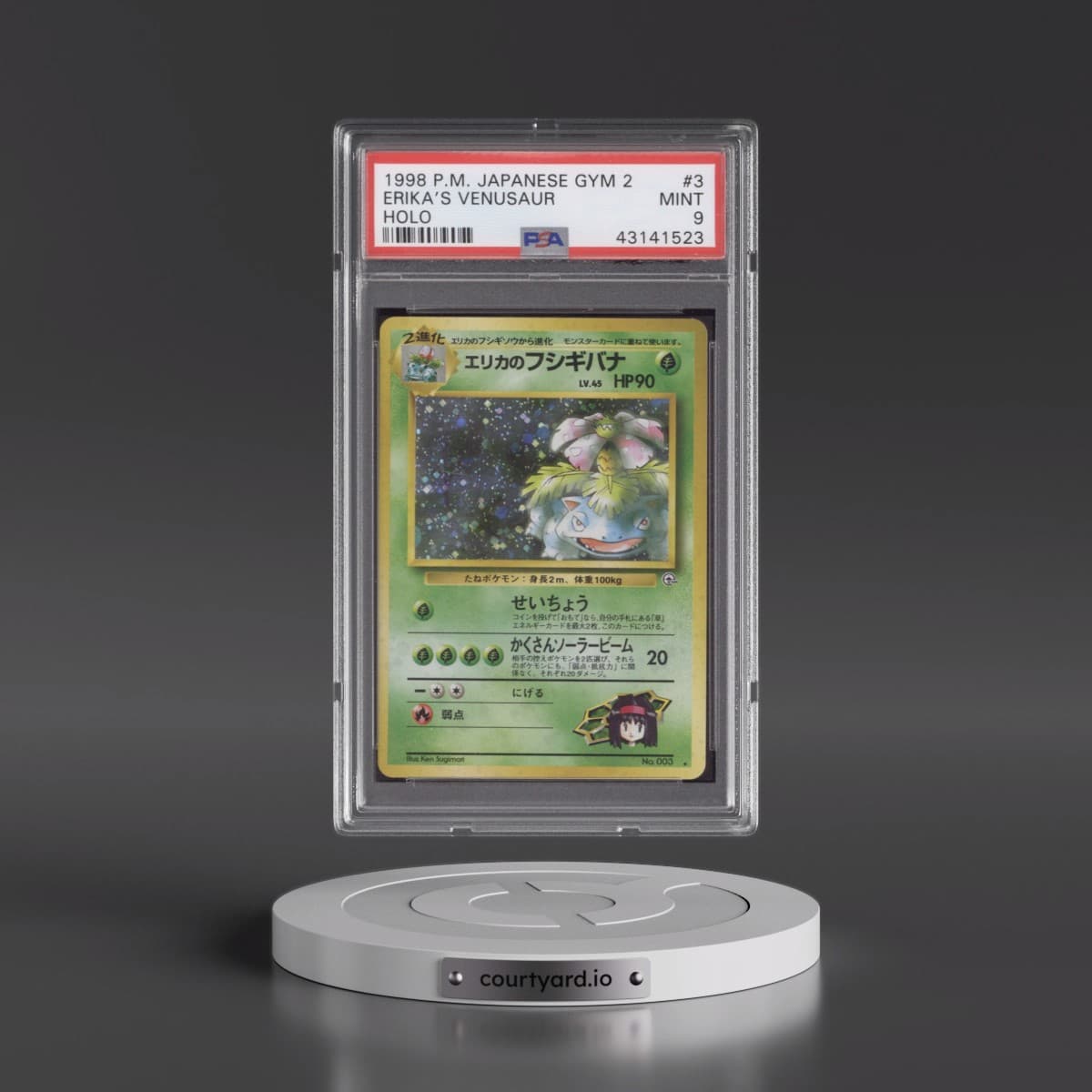 1999 Pokémon Gym 2 #3 Erika's Venusaur - Holo (PSA 9 MINT)