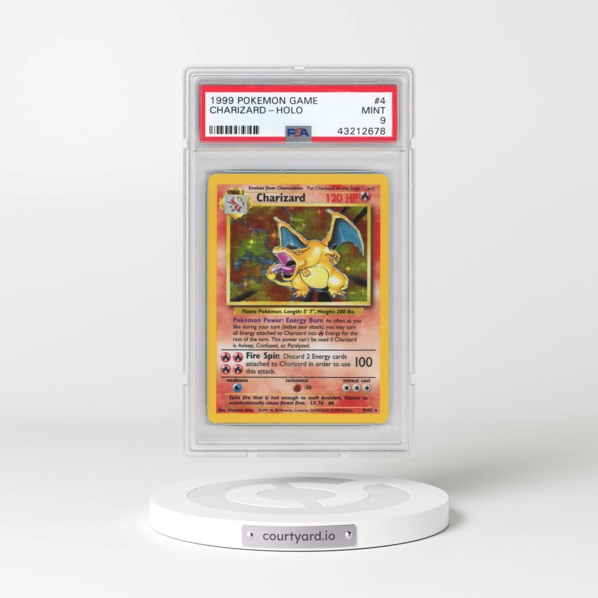 1999 Pokémon Game #4 Charizard - Holo (PSA 9 MINT)