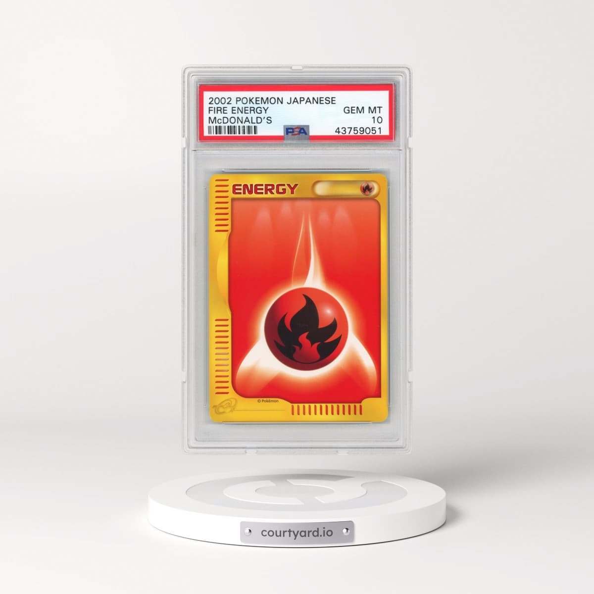 2002 Pokémon McDonald's Fire Energy (PSA 10 GEM MINT)