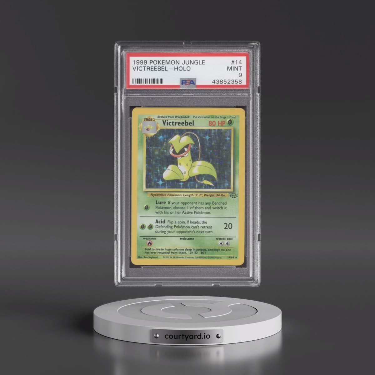 1999 Pokémon Jungle #14 Victreebel - Holo (PSA 9 MINT)
