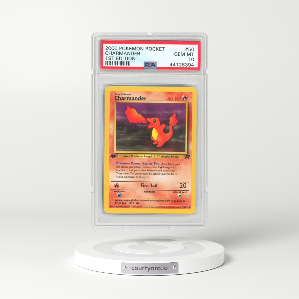 2000 Pokémon Rocket #50 Charmander - 1st Edition (PSA 10 GEM MINT)