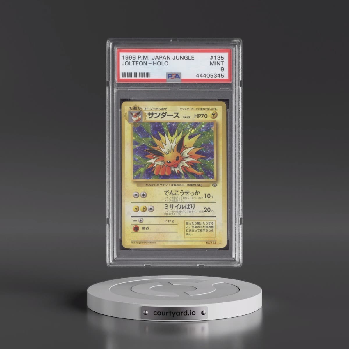 1997 Pokémon Jungle #135 Jolteon - Holo (PSA 9 MINT)