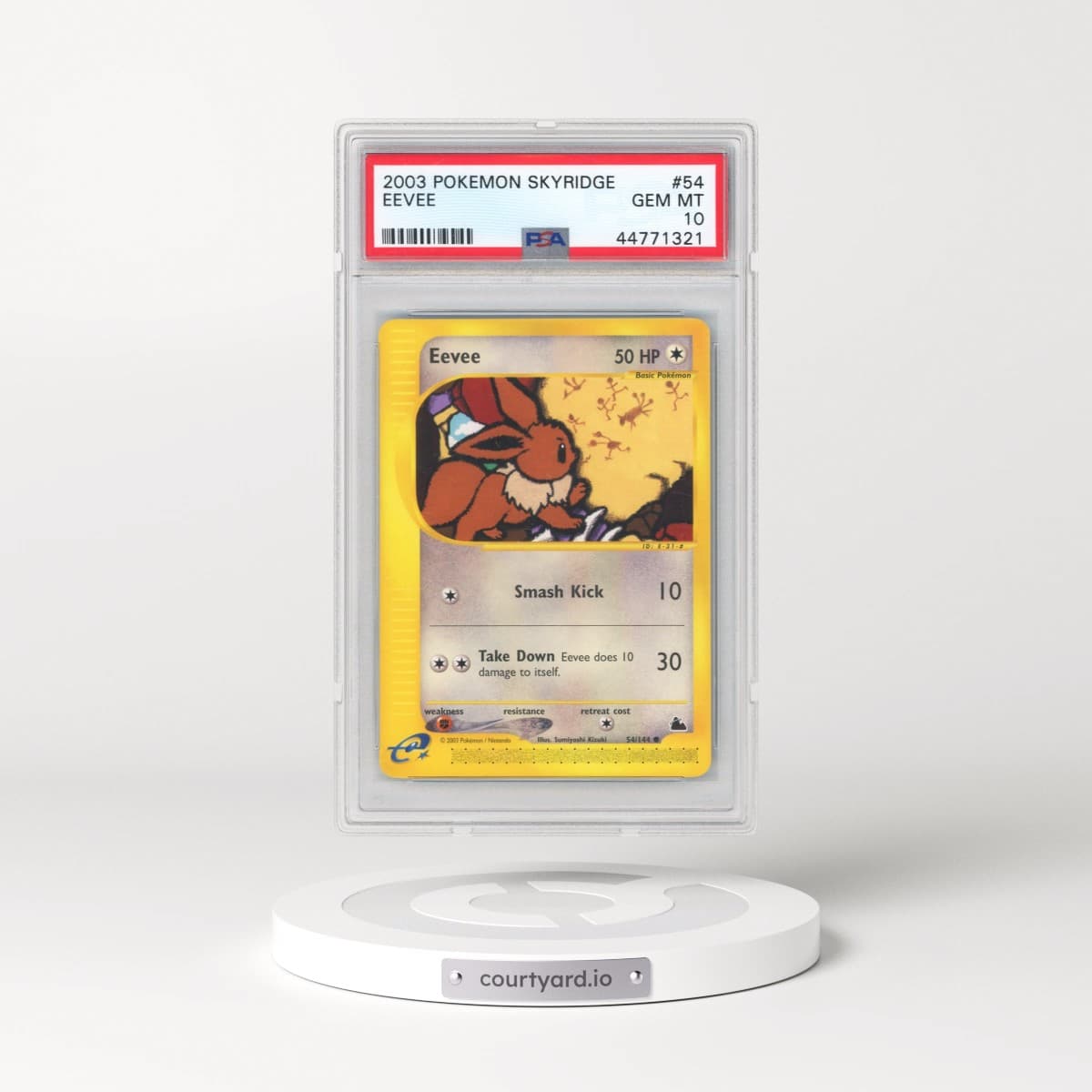 2003 Pokémon Skyridge #54 Eevee (PSA 10 GEM MINT)