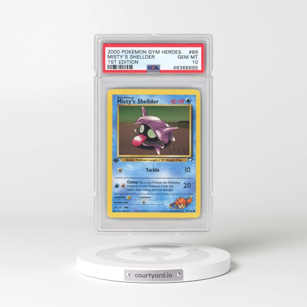 2000 Pokémon Gym Heroes #89 Misty's Shellder - 1st Edition (PSA 10 GEM MINT)