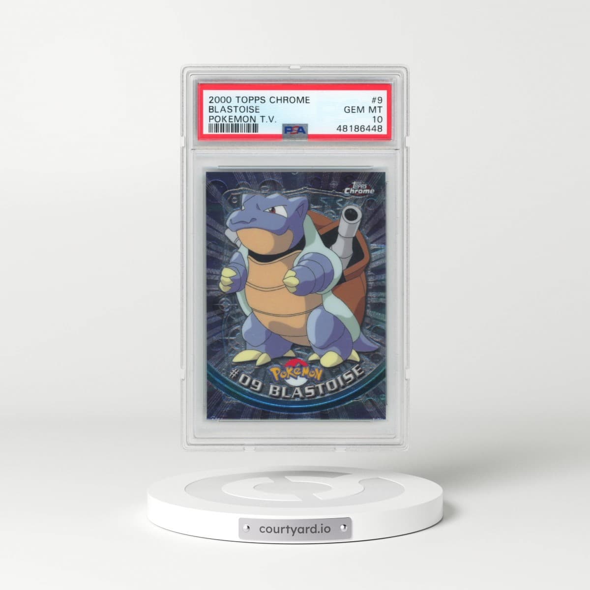 2000 Topps Chrome Pokémon T.V. #9 Blastoise (PSA 10 GEM MINT)