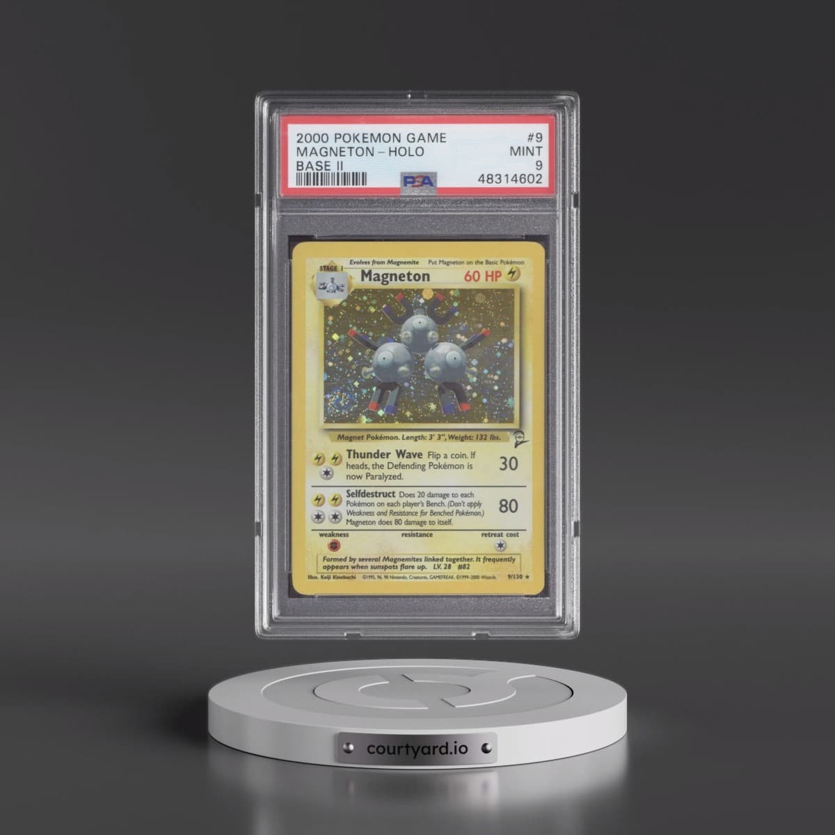 2000 Pokémon Game Base II #9 Magneton - Holo (PSA 9 MINT)