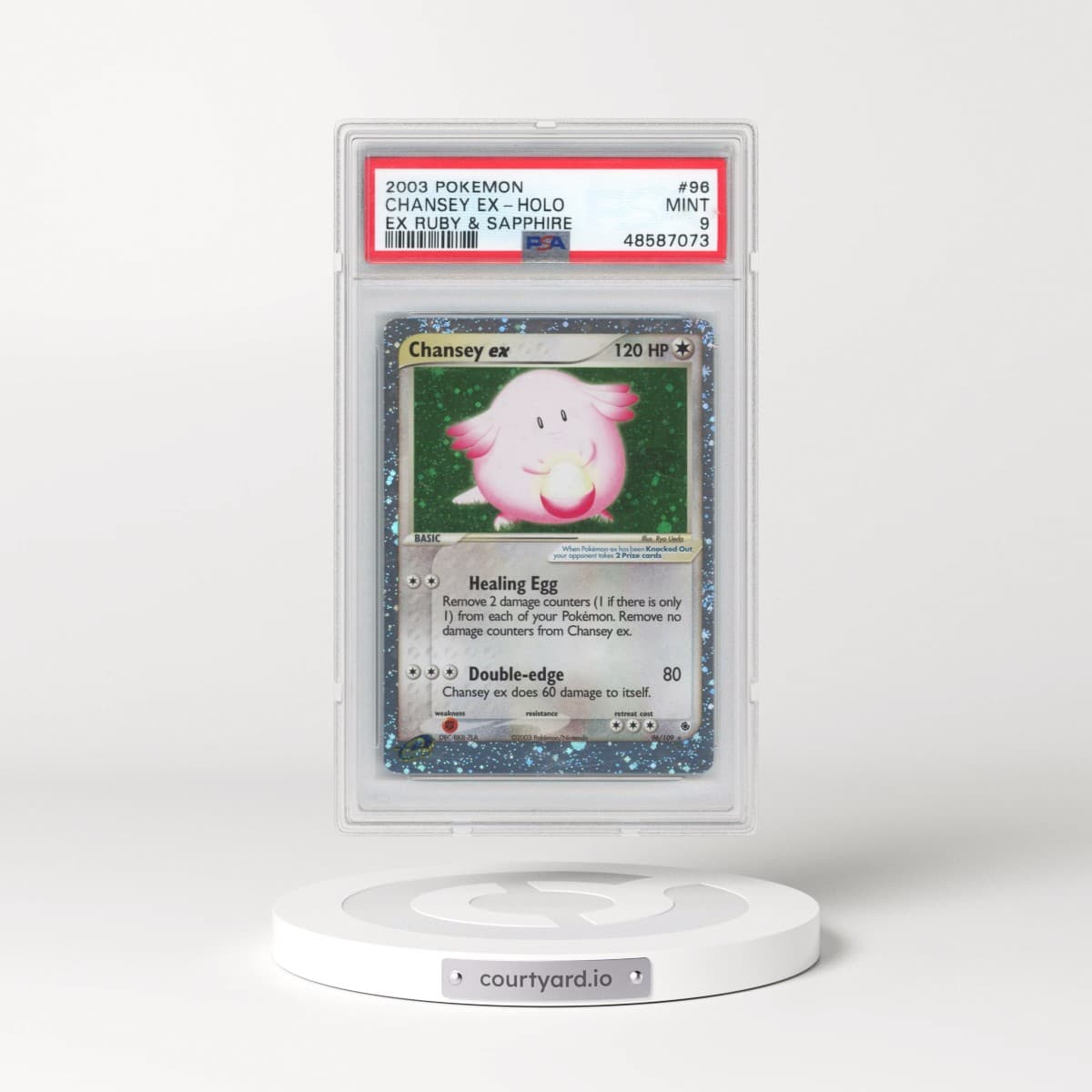 2003 Pokémon EX Ruby & Sapphire #96 Chansey EX - Holo Holo (PSA 9 MINT)