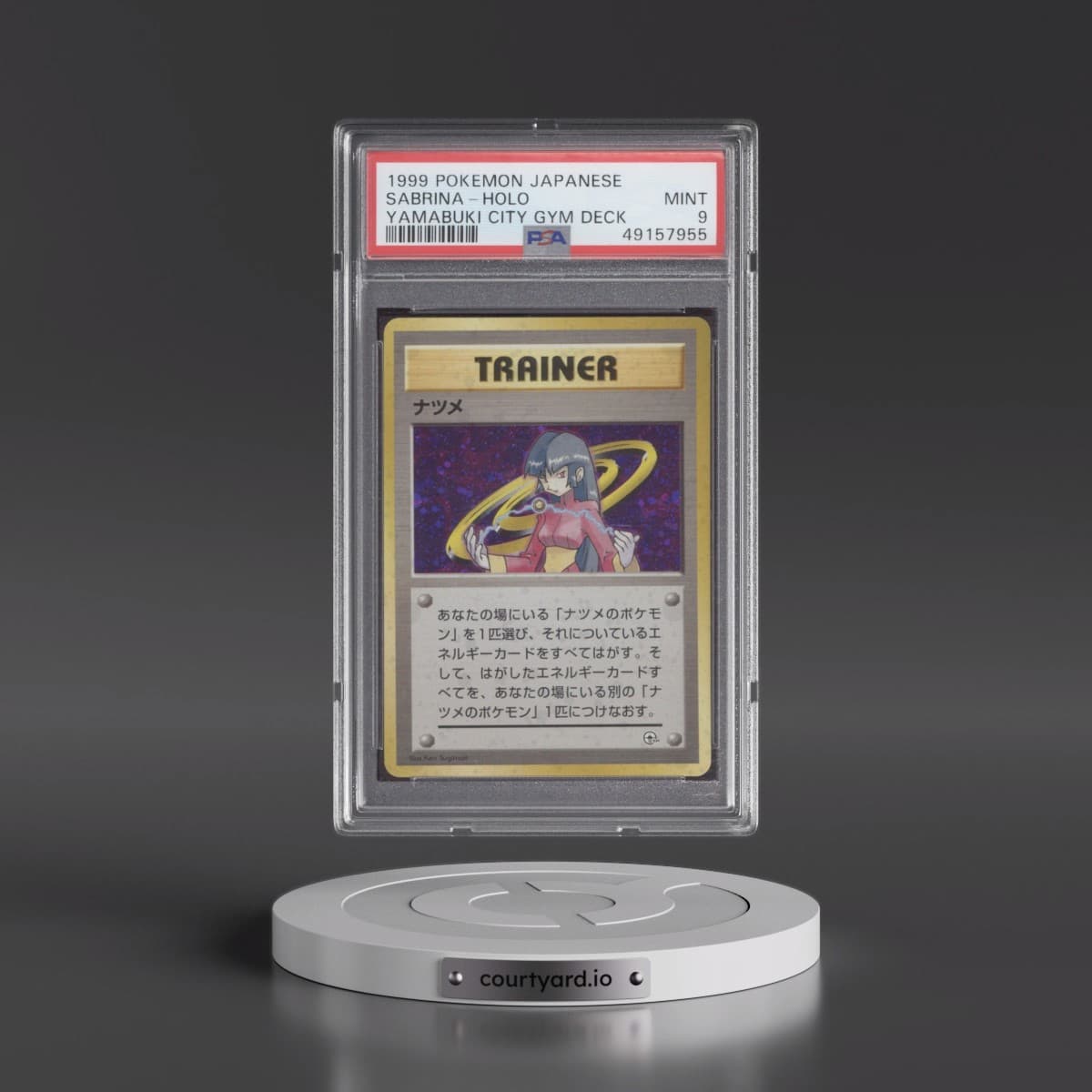 1999 Pokémon Yamabuki City Gym Deck Sabrina - Holo (PSA 9 MINT)