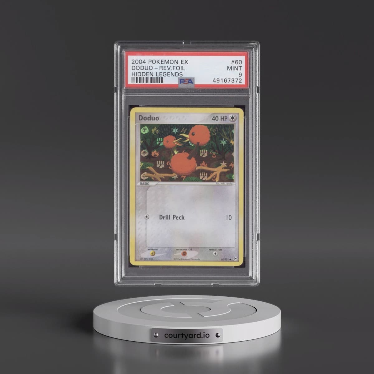 2004 Pokémon EX Hidden Legends #60 Doduo - Reverse Foil (PSA 9 MINT)