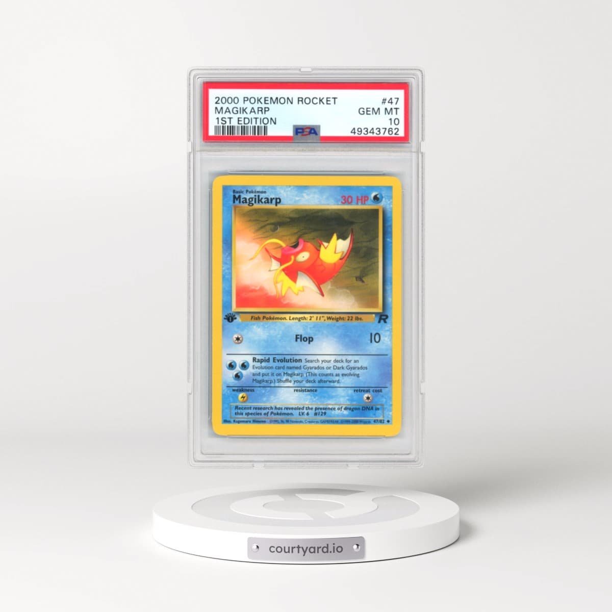 2000 Team Rocket #47 Magikarp - 1st Edition 1st Edition (PSA 10 GEM MINT)