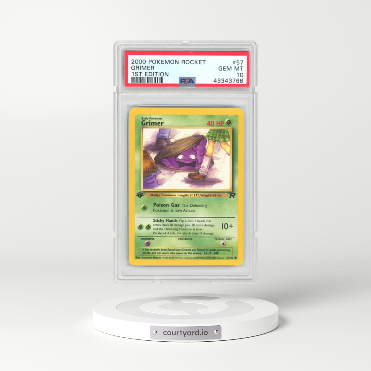 2000 Team Rocket #57 Grimer (PSA 10 GEM MINT)