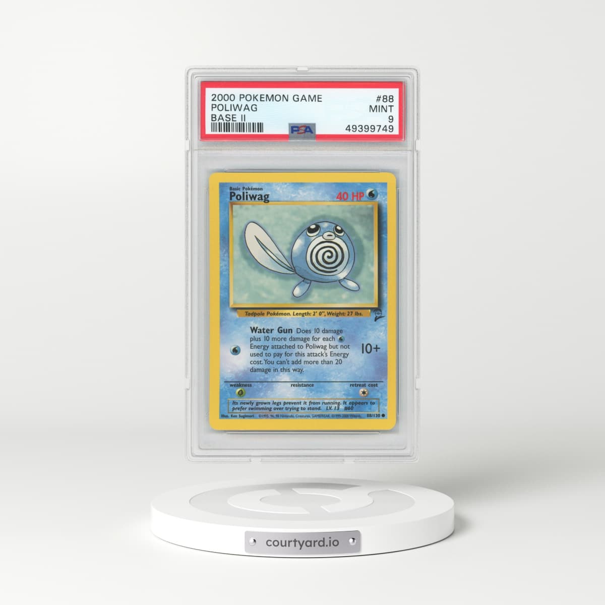 2000 Base Set 2 #88 Poliwag (PSA 9 MINT)