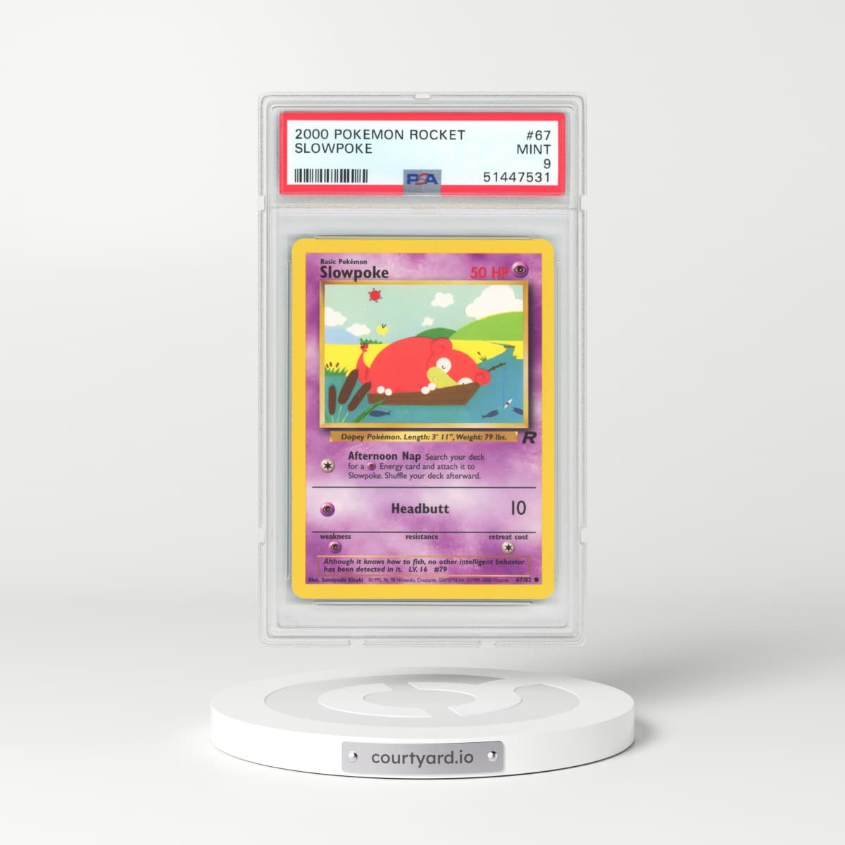 2000 Team Rocket #67 Slowpoke (PSA 9 MINT)
