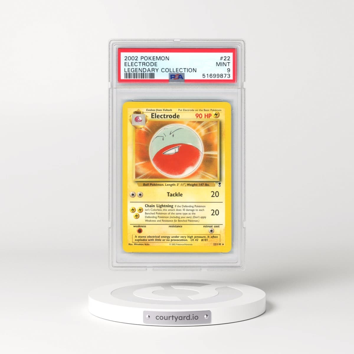 2002 Legendary Collection #22 Electrode (PSA 9 MINT)
