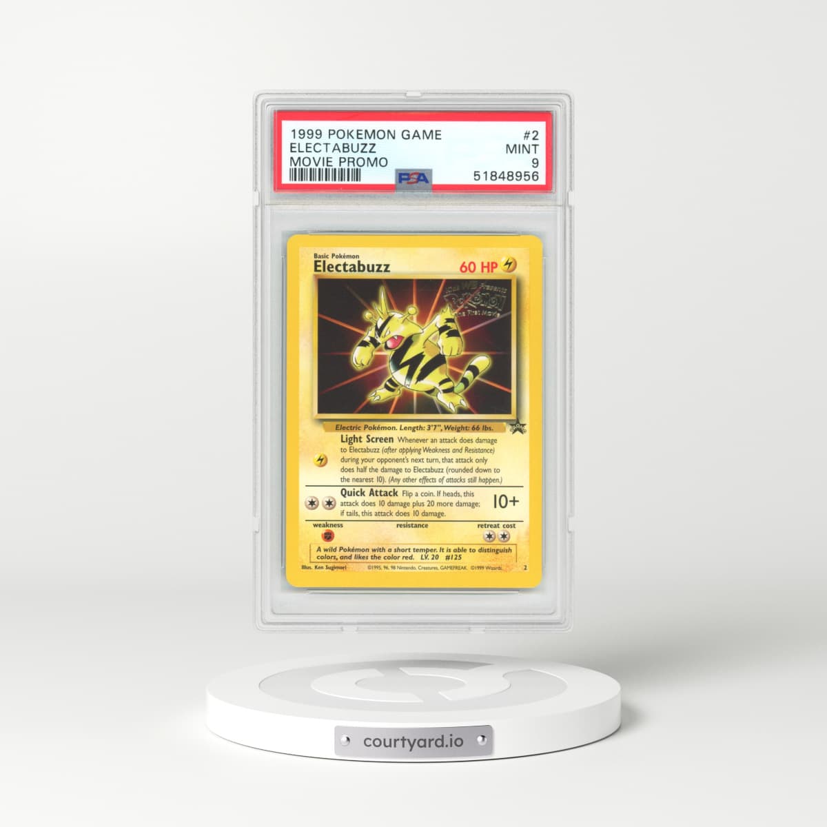 1999 Movie Promo #2 Electabuzz (PSA 9 MINT)