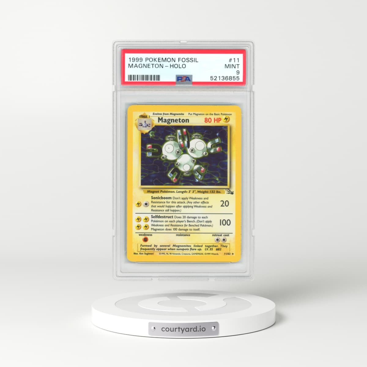 1999 Fossil #11 Magneton - Holo (PSA 9 MINT)