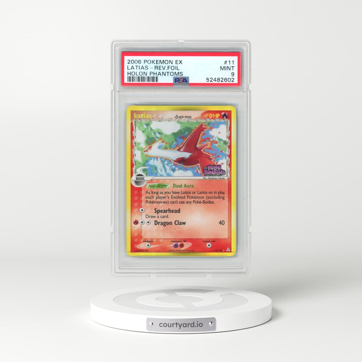2006 Pokémon EX Holon Phantoms #11 Latias - Reverse Foil (PSA 9 MINT)