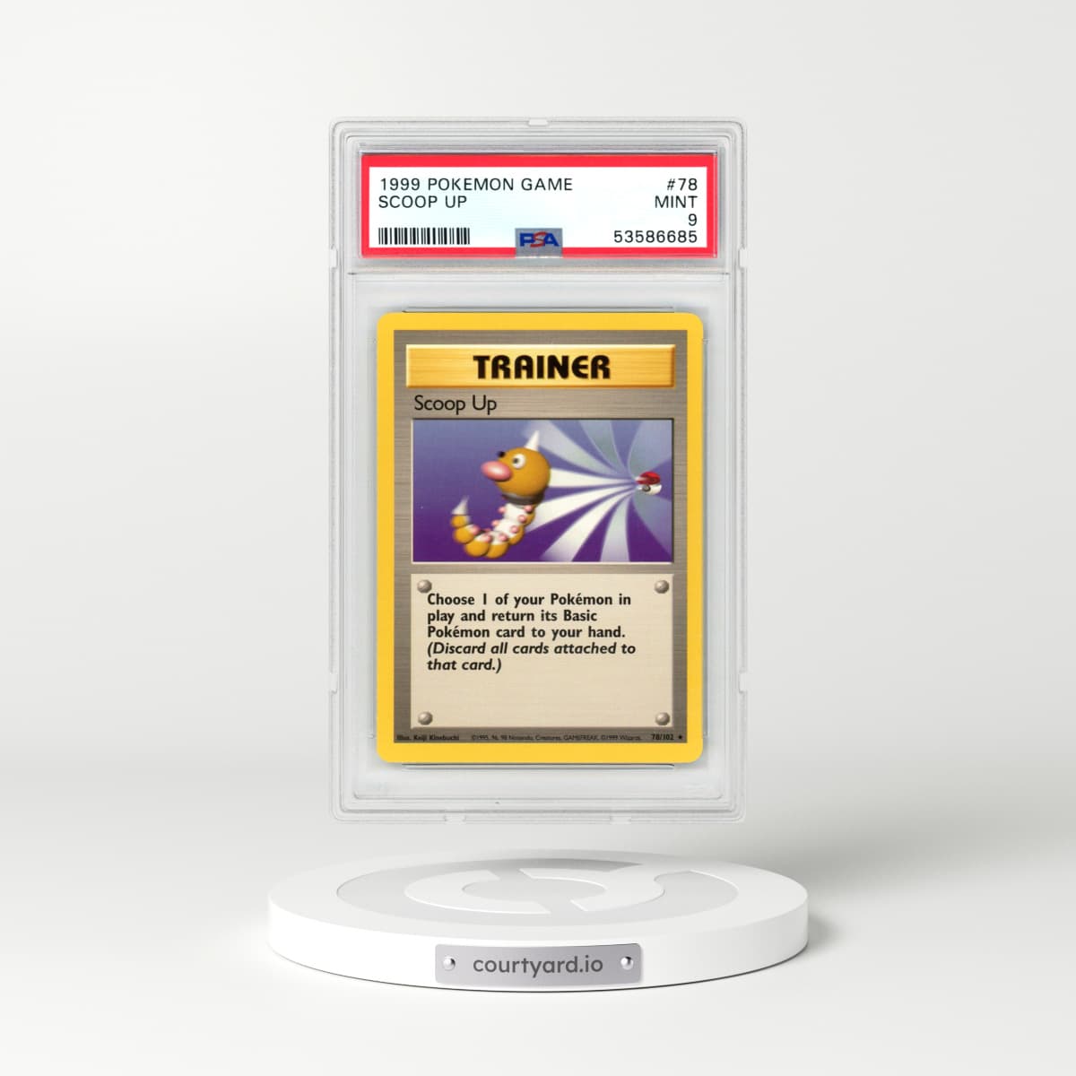 1999 Pokémon Game #78 Scoop Up (PSA 9 MINT)