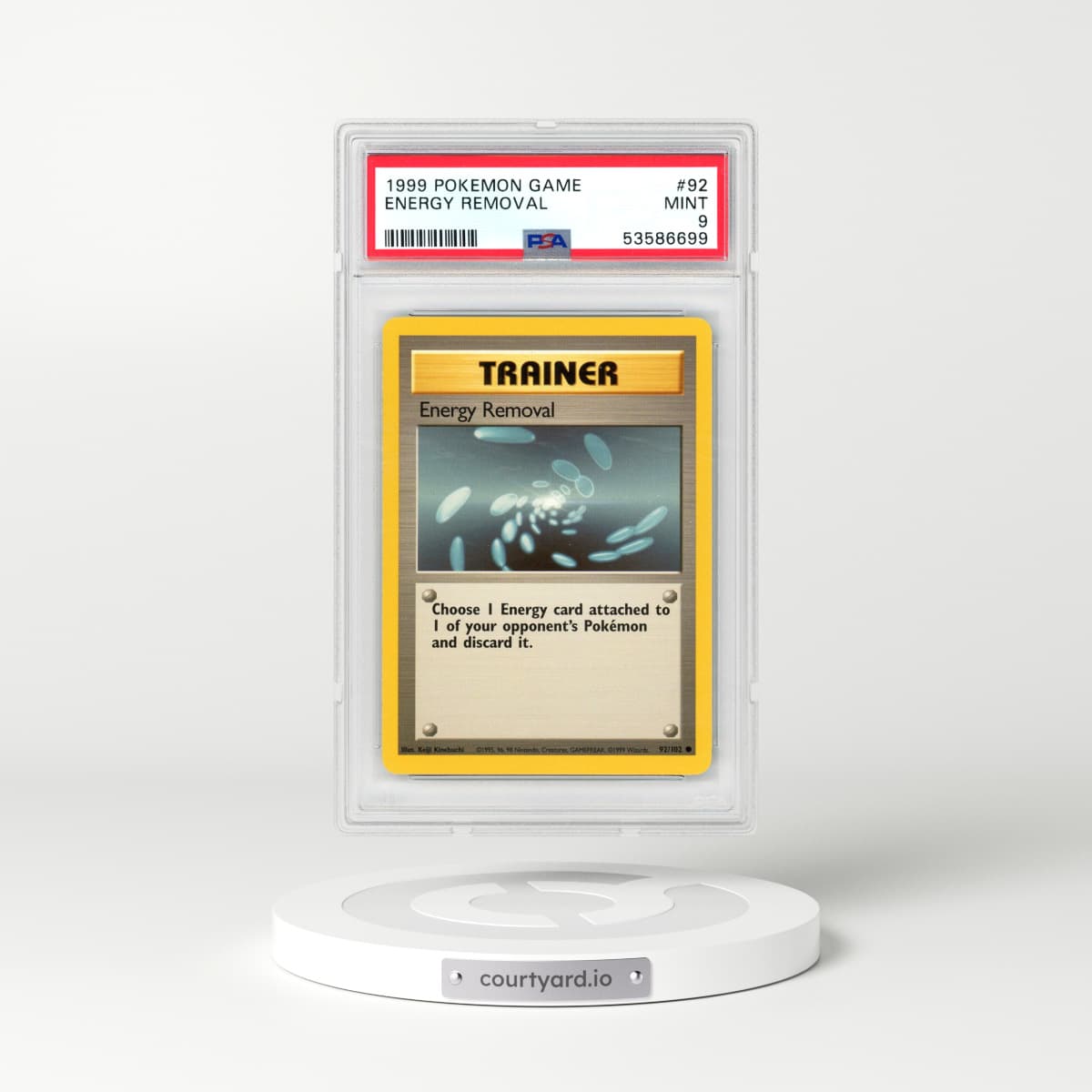 1999 Pokémon Game #92 Energy Removal (PSA 9 MINT)