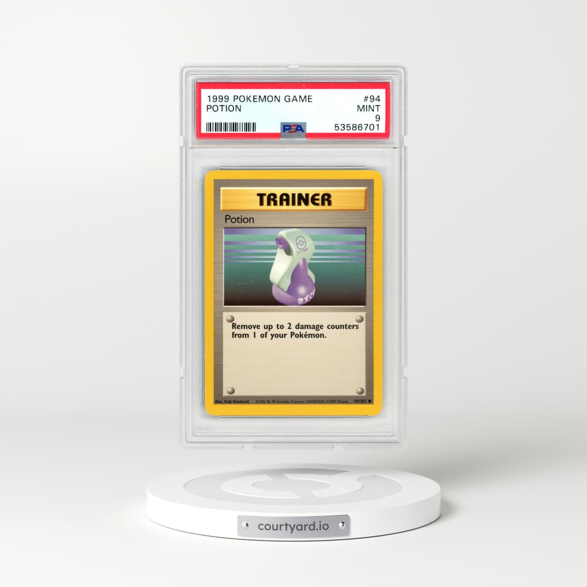 1999 Pokémon Game #94 Potion (PSA 9 MINT)