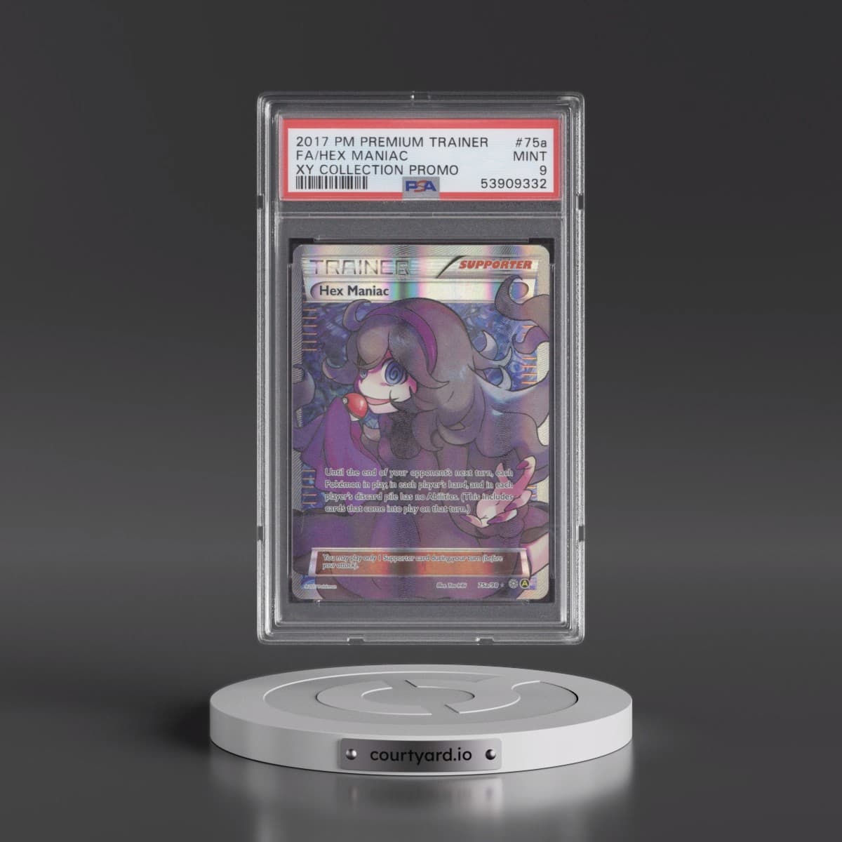 2017 Pokémon Premium Trainer XY Collection Promo #75a Hex Maniac - Full Art (PSA 9 MINT)
