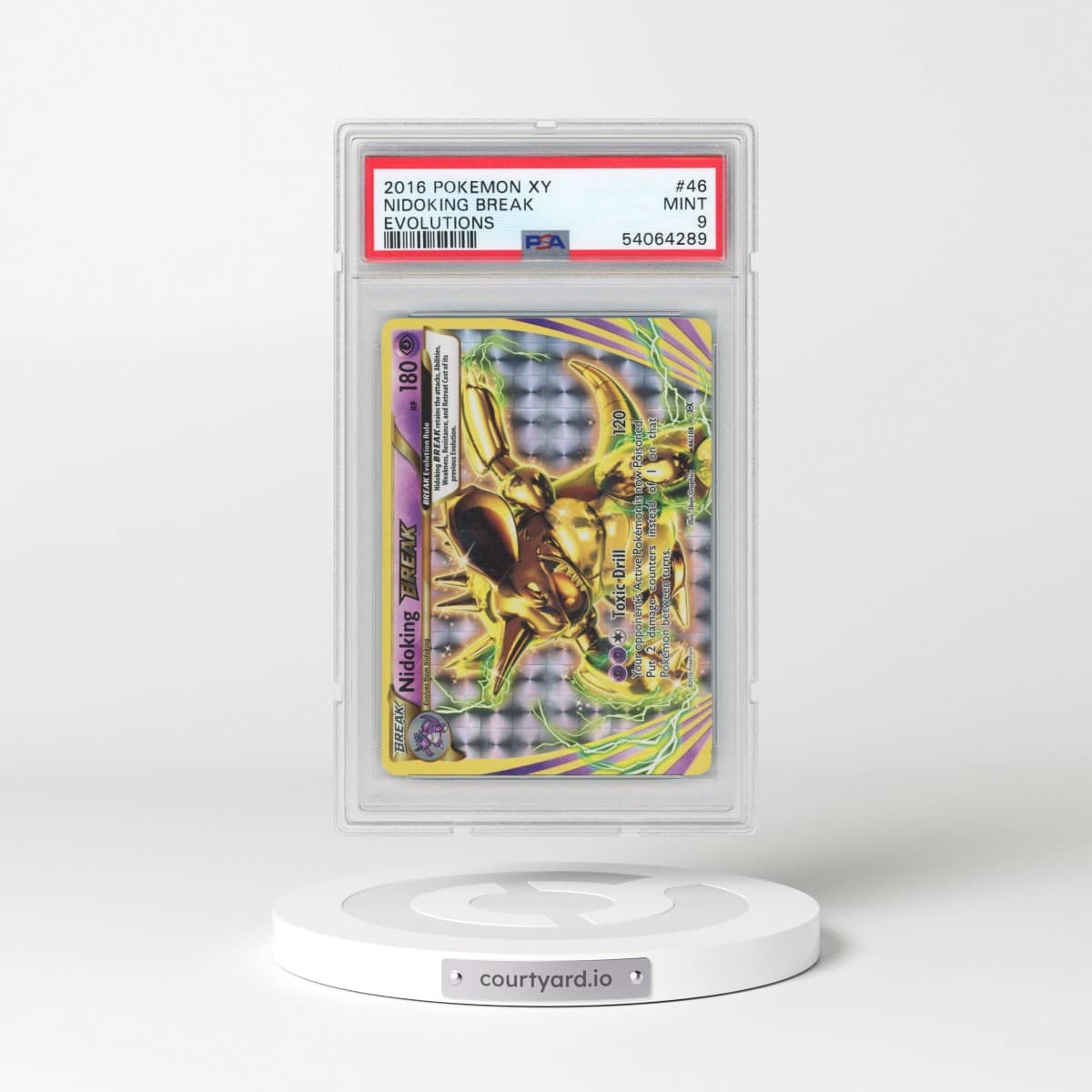 2016 Pokémon XY Evolutions #46 Nidoking Break (PSA 9 MINT)