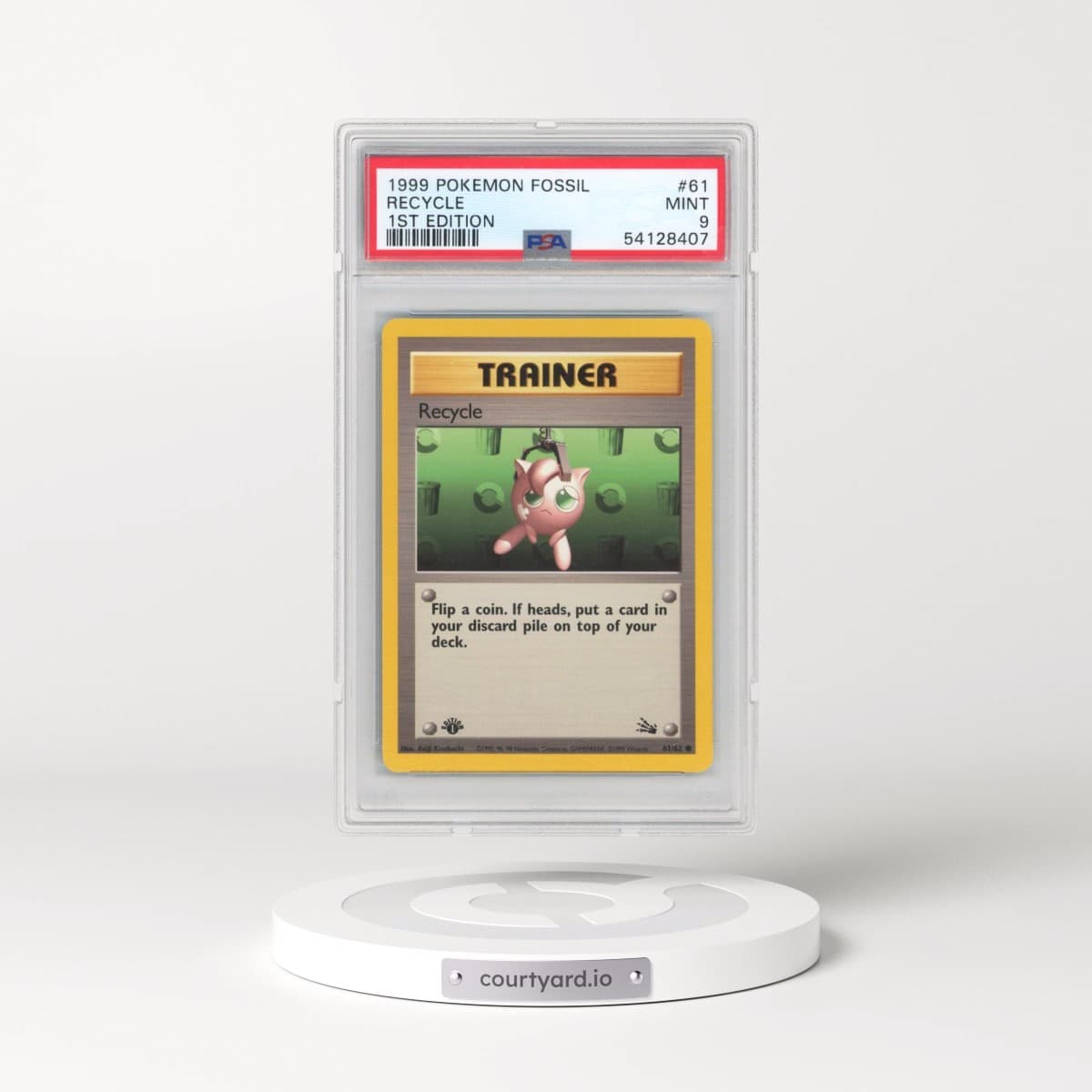 1999 Pokémon Fossil #61 Recycle - 1st Edition (PSA 9 MINT)