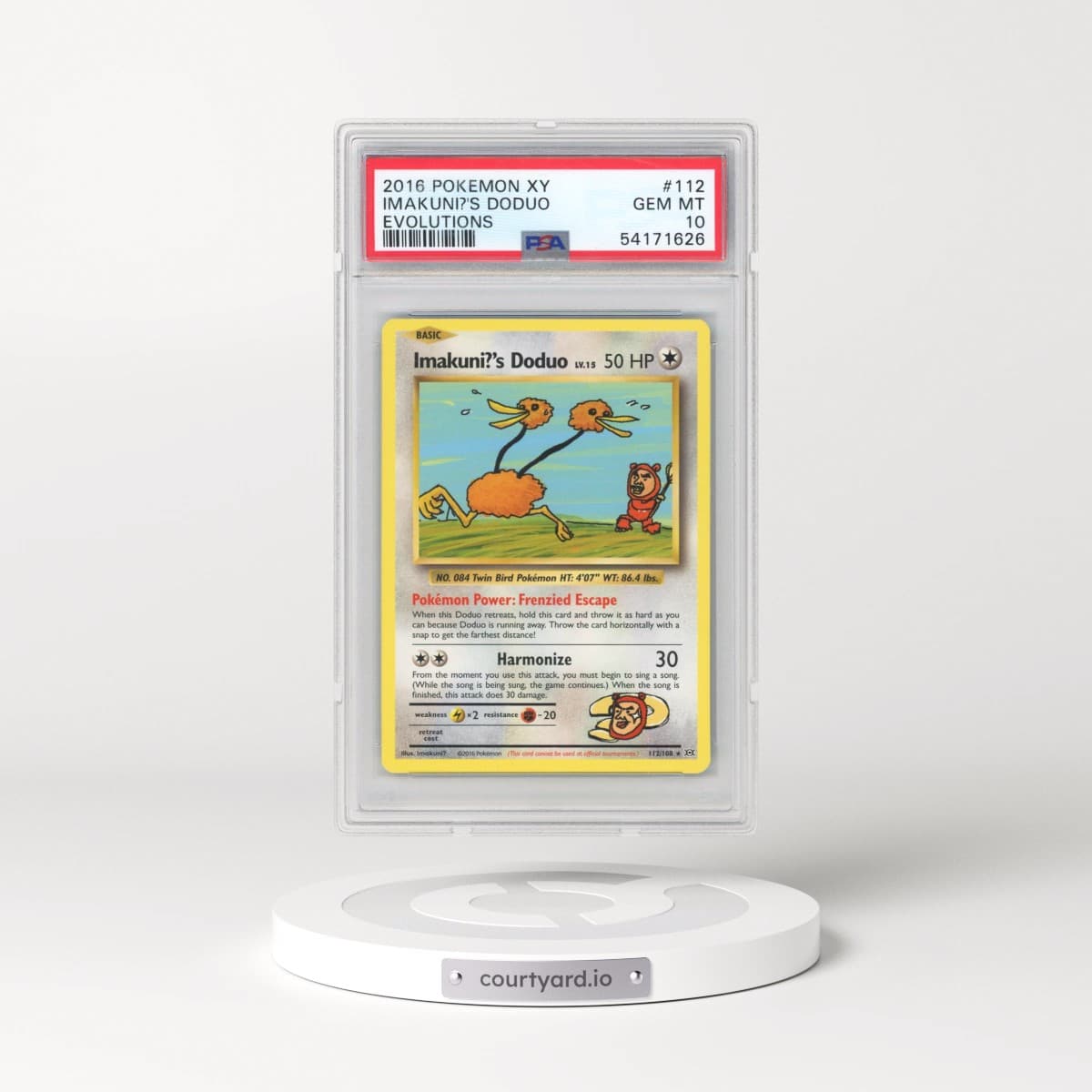 2016 Pokémon XY Evolutions #112 Imakuni?'s Doduo (PSA 10 GEM MINT)