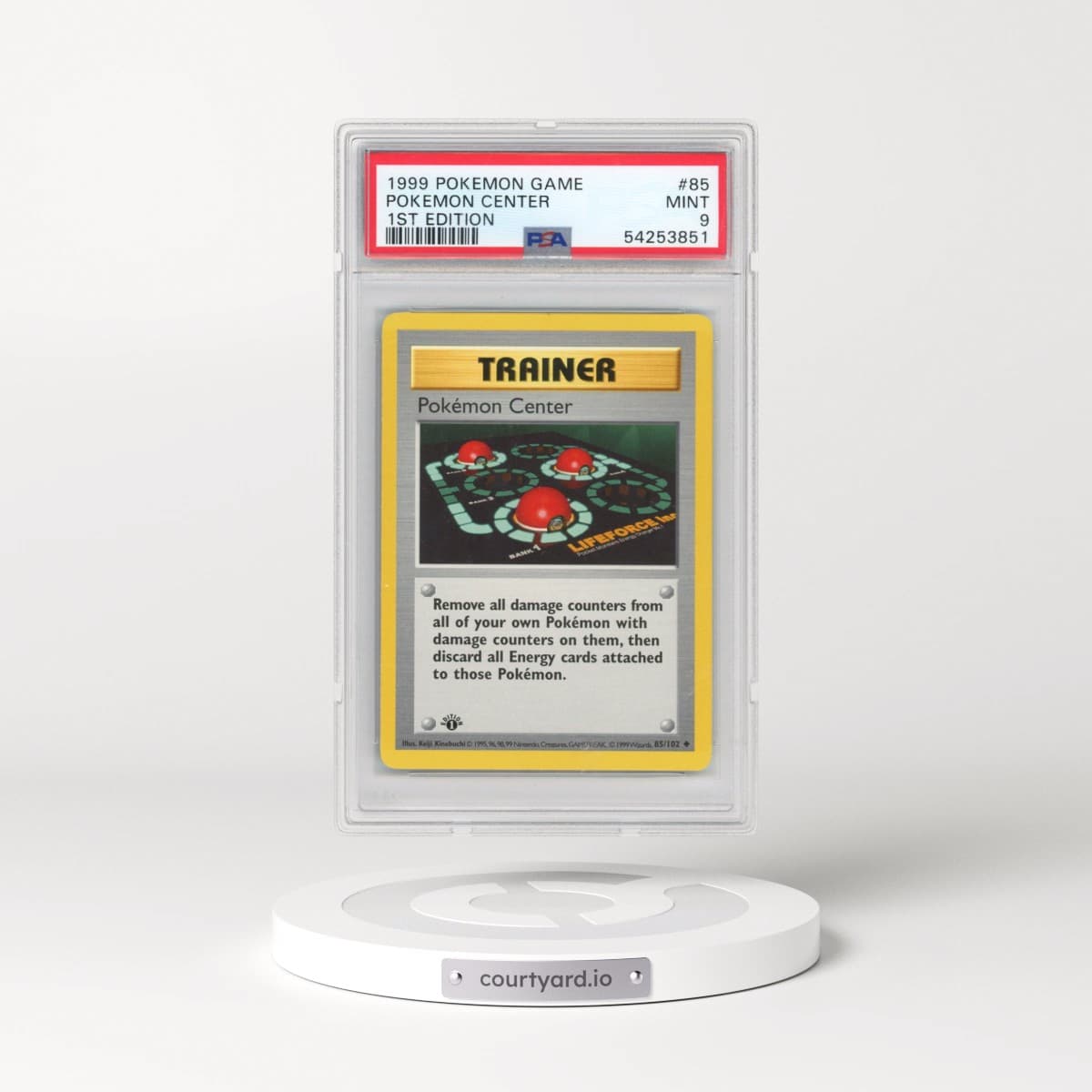 1999 Pokémon Game #85 Pokemon Center - 1st Edition (PSA 9 MINT)
